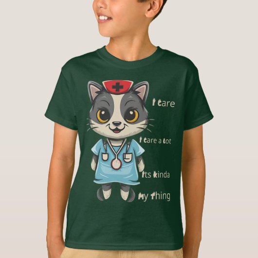 Caring Cat Nurse: Het is mijn ding T-shirt (Voorkant)