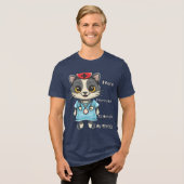 Caring Cat Nurse: Het is mijn ding Tri-Blend Shirt (Voorkant volledig)