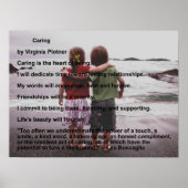 Caring door Virginia Plotner Poster (Voorkant)