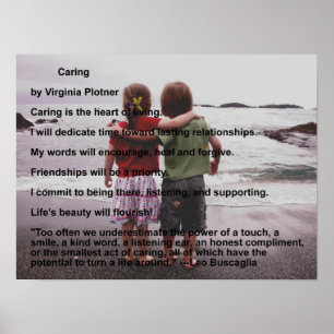 Caring door Virginia Plotner Poster