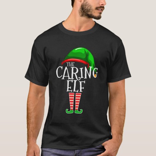 Caring Elf Groep Matching Familie Kerstcadeau uit T-shirt (Voorkant)