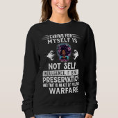 Caring Myself Is Not Sel Indulgence Black History Trui (Voorkant)