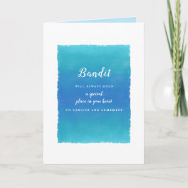 Caring Pet Sympathy Message voor Familie Vrienden Kaart