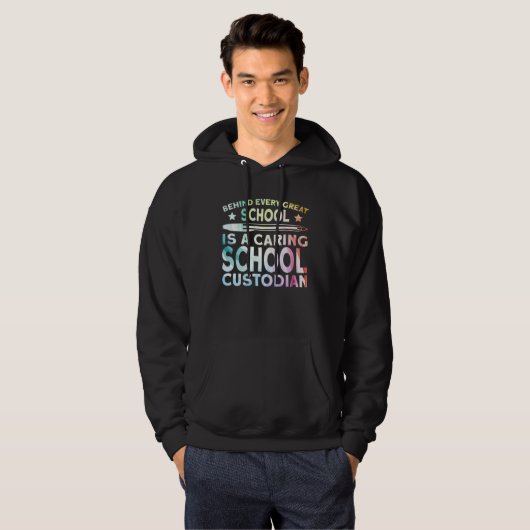 Caring School Custodian Hoodie (Voorkant volledig)