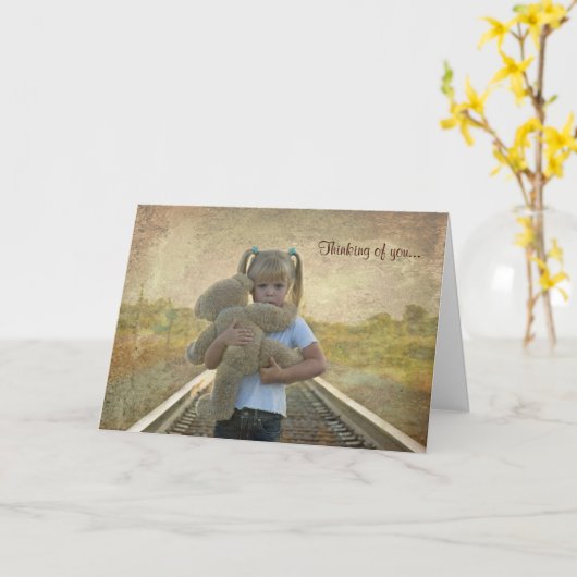 Caring Thoughts Kaart (Gele Bloem)