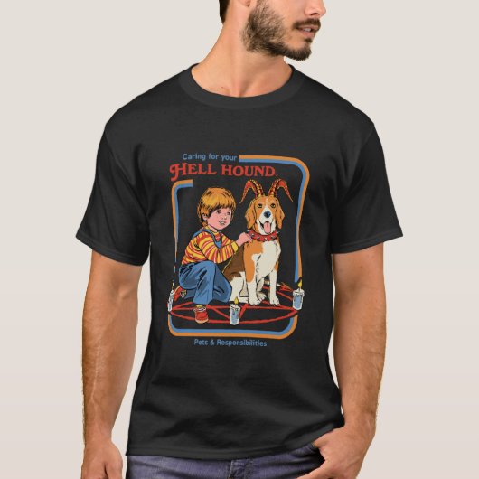 Caring voor je hel Hond T-shirt (Voorkant)