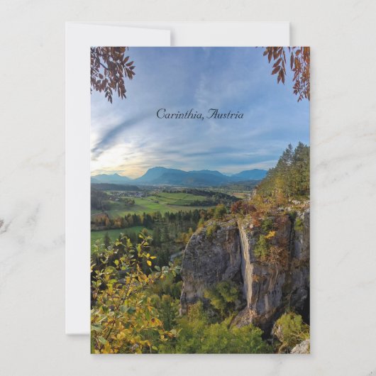 Carinthia, Oostenrijk Kaart (Voorkant)