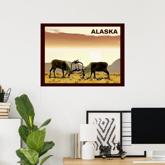 Cariou Duel - Alaska Poster (Thuiskantoor)