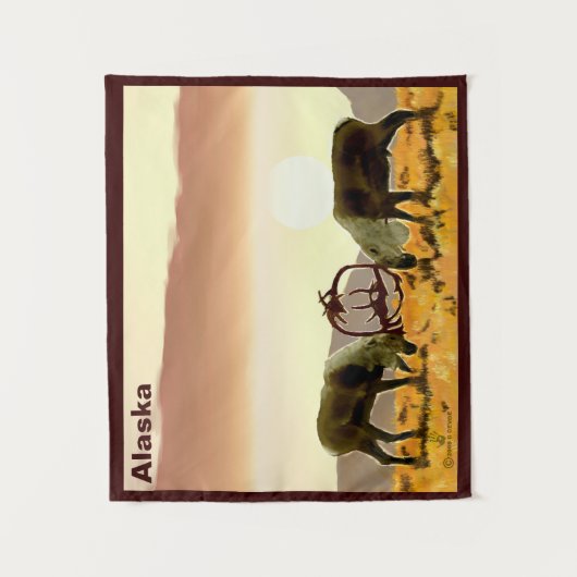 Cariou Duel - Alaska Wandkleed (Voorkant)