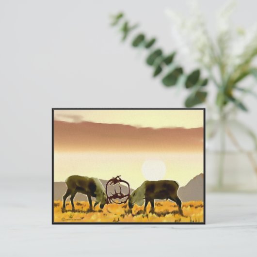 Cariou Duel Briefkaart (Staand voorkant)