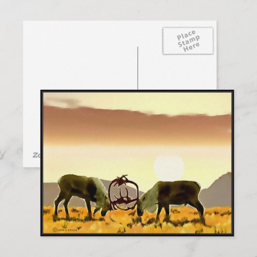 Cariou Duel Briefkaart (Voorkant / Achterkant)