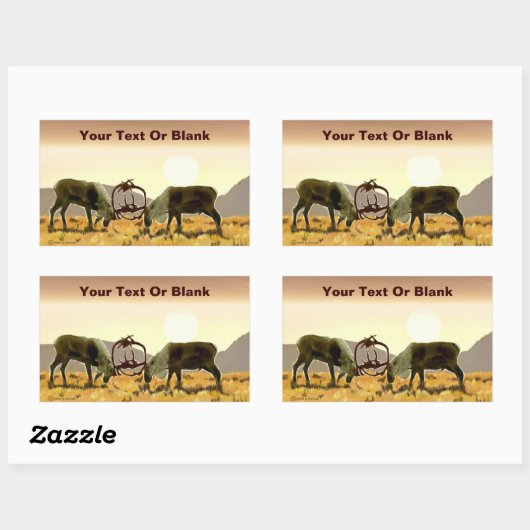 Cariou Duel Rechthoekige Sticker (Vel)