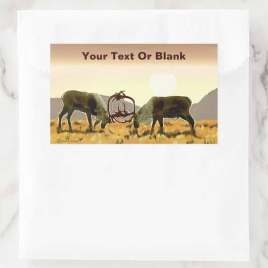 Cariou Duel Rechthoekige Sticker (Tas)