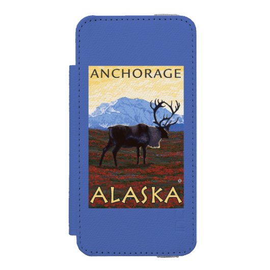 Cariou Scene - Anchorage, Alaska Incipio iPhone Portemonnee Hoesje (Voorkant Agenda)