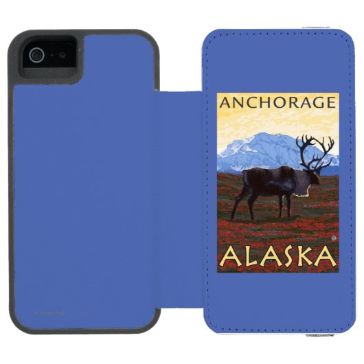 Cariou Scene - Anchorage, Alaska Incipio iPhone Portemonnee Hoesje (Agenda Open)