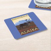 Cariou Scene - Anchorage, Alaska Kartonnen Onderzetters (Schuin)