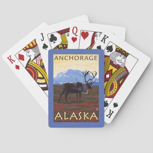 Cariou Scene - Anchorage, Alaska Pokerkaarten (Achterkant)
