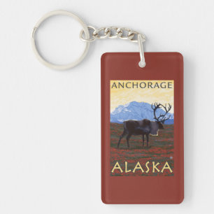 Cariou Scene - Anchorage, Alaska Sleutelhanger