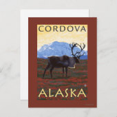 Cariou Scene - Cordova, Alaska Briefkaart (Voorkant / Achterkant)