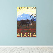 Cariou Scene - Cordova, Alaska Canvas Afdruk (Insitu (Houten vloer))