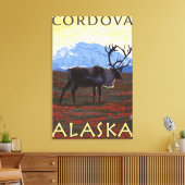 Cariou Scene - Cordova, Alaska Canvas Afdruk (Insitu (Woonkamer))