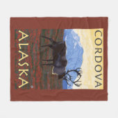 Cariou Scene - Cordova, Alaska Fleece Deken (Voorkant (Horizontaal))