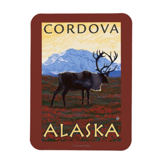 Cariou Scene - Cordova, Alaska Magneet (Verticaal)