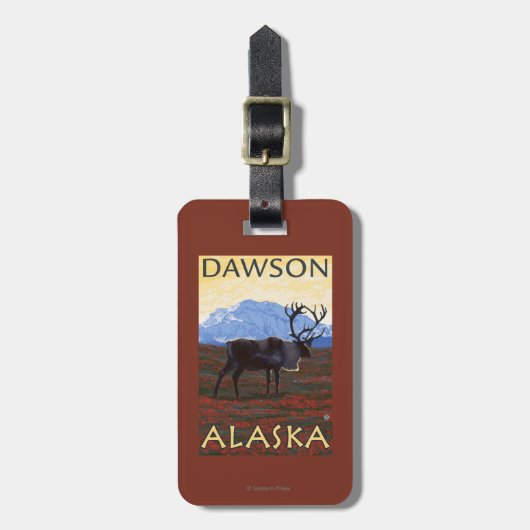 Cariou Scene - Dawson, Alaska Bagagelabel (Voorkant verticaal)