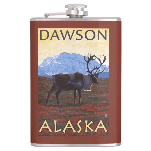 Cariou Scene - Dawson, Alaska Heupfles (Voorkant)