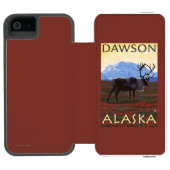 Cariou Scene - Dawson, Alaska Incipio iPhone Portemonnee Hoesje (Agenda Open)