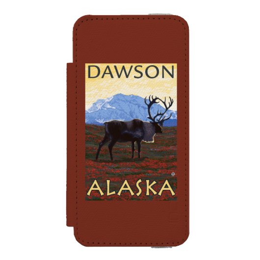 Cariou Scene - Dawson, Alaska Incipio iPhone Portemonnee Hoesje (Voorkant Agenda)