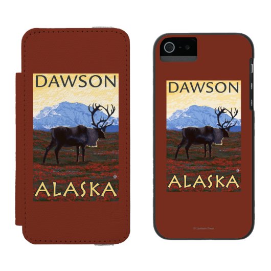Cariou Scene - Dawson, Alaska Incipio iPhone Portemonnee Hoesje (Naast elkaar)