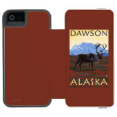 Cariou Scene - Dawson, Alaska Incipio iPhone Portemonnee Hoesje (Agenda Open)