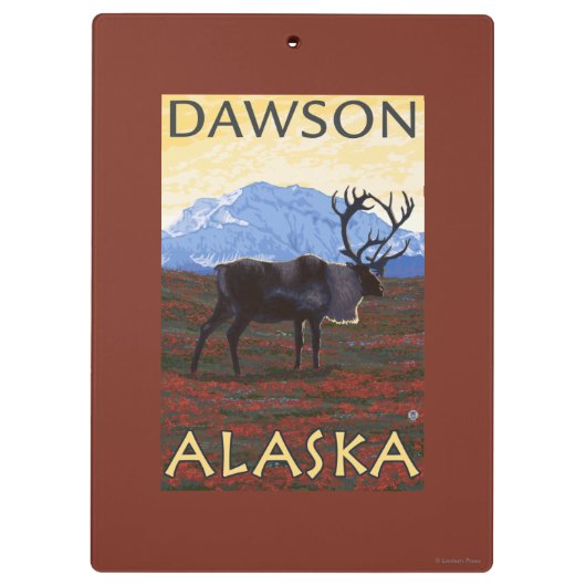 Cariou Scene - Dawson, Alaska Klembord (Achterkant)