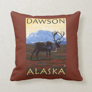 Cariou Scene - Dawson, Alaska Kussen