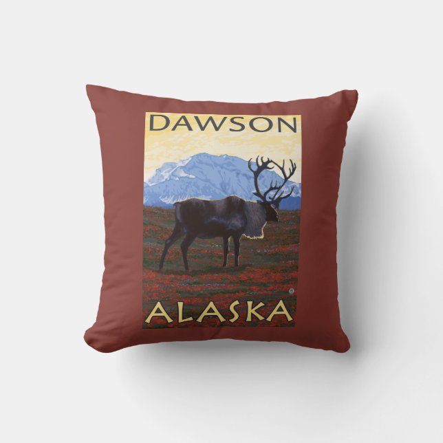 Cariou Scene - Dawson, Alaska Kussen (Voorkant)