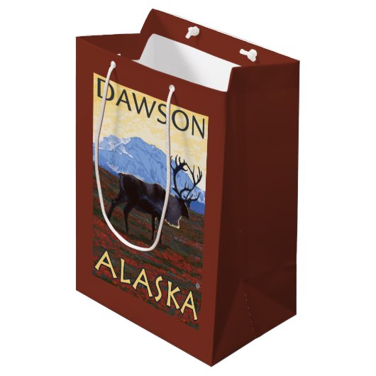 Cariou Scene - Dawson, Alaska Medium Cadeauzakje (Voorkant Gekanteld)