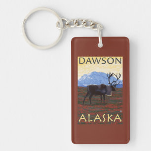 Cariou Scene - Dawson, Alaska Sleutelhanger