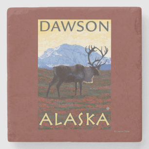 Cariou Scene - Dawson, Alaska Stenen Onderzetter