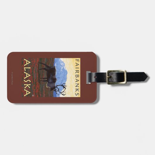 Cariou Scene - Fairbanks, Alaska Bagagelabel (Voorkant horizontaal)