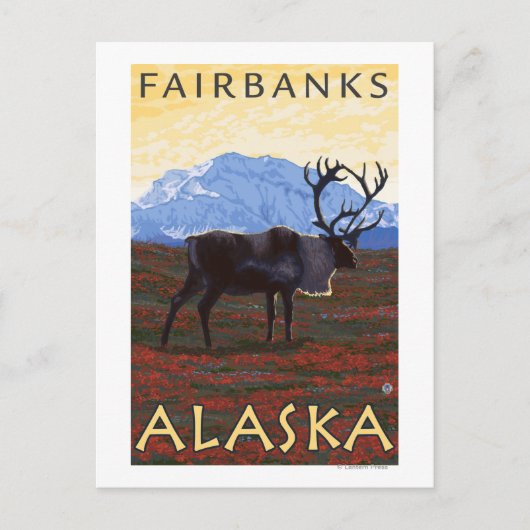 Cariou Scene - Fairbanks, Alaska Briefkaart (Voorkant)
