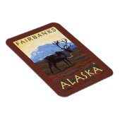Cariou Scene - Fairbanks, Alaska Magneet (Rechterzijde)