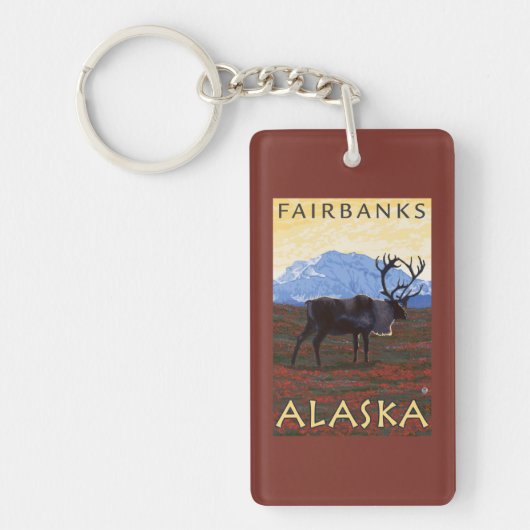 Cariou Scene - Fairbanks, Alaska Sleutelhanger (Voorkant)
