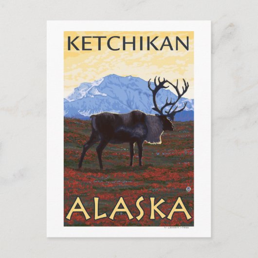 Cariou Scene - Ketchikan, Alaska Briefkaart (Voorkant)