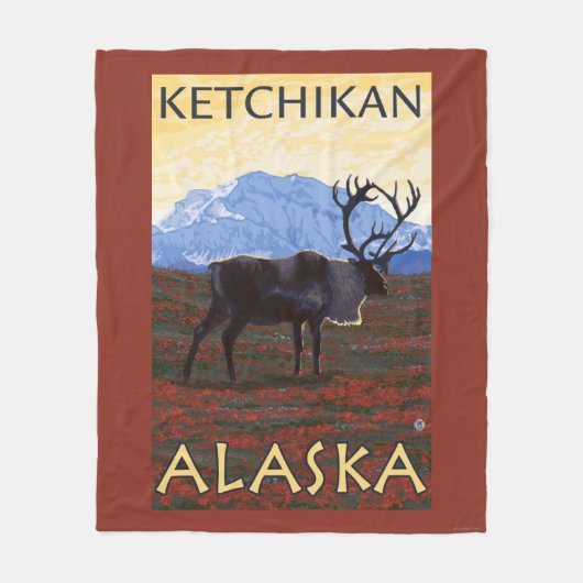 Cariou Scene - Ketchikan, Alaska Fleece Deken (Voorkant)