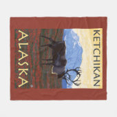 Cariou Scene - Ketchikan, Alaska Fleece Deken (Voorkant (Horizontaal))