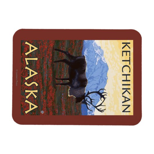 Cariou Scene - Ketchikan, Alaska Magneet (Horizontaal)