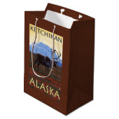 Cariou Scene - Ketchikan, Alaska Medium Cadeauzakje (Achterkant Gekanteld)