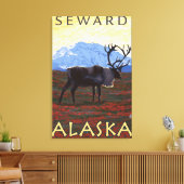Cariou Scene - Seward, Alaska Canvas Afdruk (Insitu (Woonkamer))