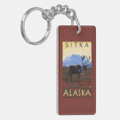 Cariou Scene - Sitka, Alaska Sleutelhanger (Voorkant Links)